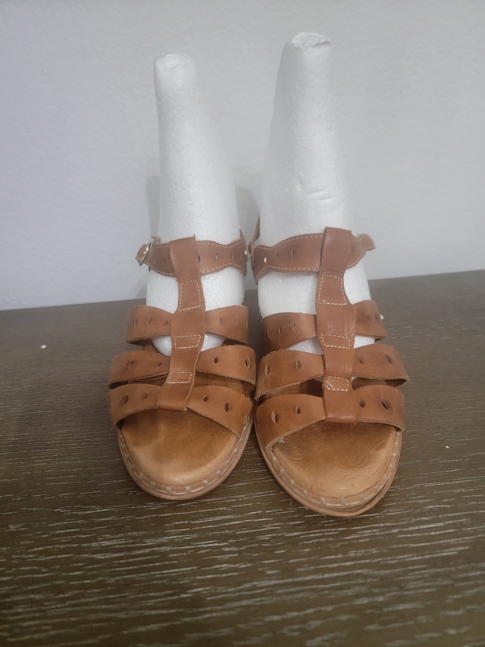 Pikolinos Tan Leather Multi Strap Sandals Size 39